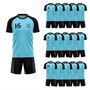 Picture of Lot of 15 Unisex Soccer Apparel (Jersey and Shorts) Custom Made for You in Any Ten Sizes with Numbers and Logo. Style 218