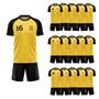 Picture of Lot of 15 Unisex Soccer Apparel (Jersey and Shorts) Custom Made for You in Any Ten Sizes with Numbers and Logo. Style 218