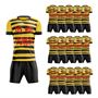 Picture of Lot of 15 Unisex Soccer Apparel (Jersey and Shorts) Custom Made for You in Any Ten Sizes with Numbers and Logo. Style 126.