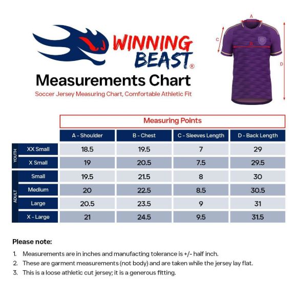 Picture of Orlando Soccer Shirt 2024-25 - Breathable Soccer Jersey for Men, Interlock Play Fresh Fabric, Pull-On Closure