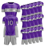 Picture of Lot of 15 Soccer Apparel (Jersey and Shorts) Custom Made for You with Numbers and Logo on Jersey. Style 109. Special