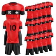 Picture of Lot of 15 Soccer Apparel (Jersey and Shorts) Custom Made for You with Numbers and Logo on Jersey. Style 109. Special