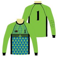 Picture of Goalie Jersey with Padded Elbows, Lightweight Fabric, US Standard Size & Full Sleeves Unisex Soccer Shirt