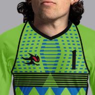 Picture of Goalie Jersey with Padded Elbows, Lightweight Fabric, US Standard Size & Full Sleeves Unisex Soccer Shirt