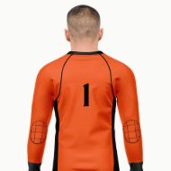 Picture of Goalie Jersey with Padded Elbows, Lightweight Fabric, US Standard Size & Full Sleeves Unisex Soccer Shirt